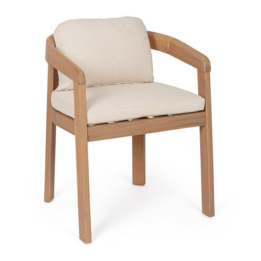 Natúr színű tömörfa kerti szék Pablo – Bizzotto