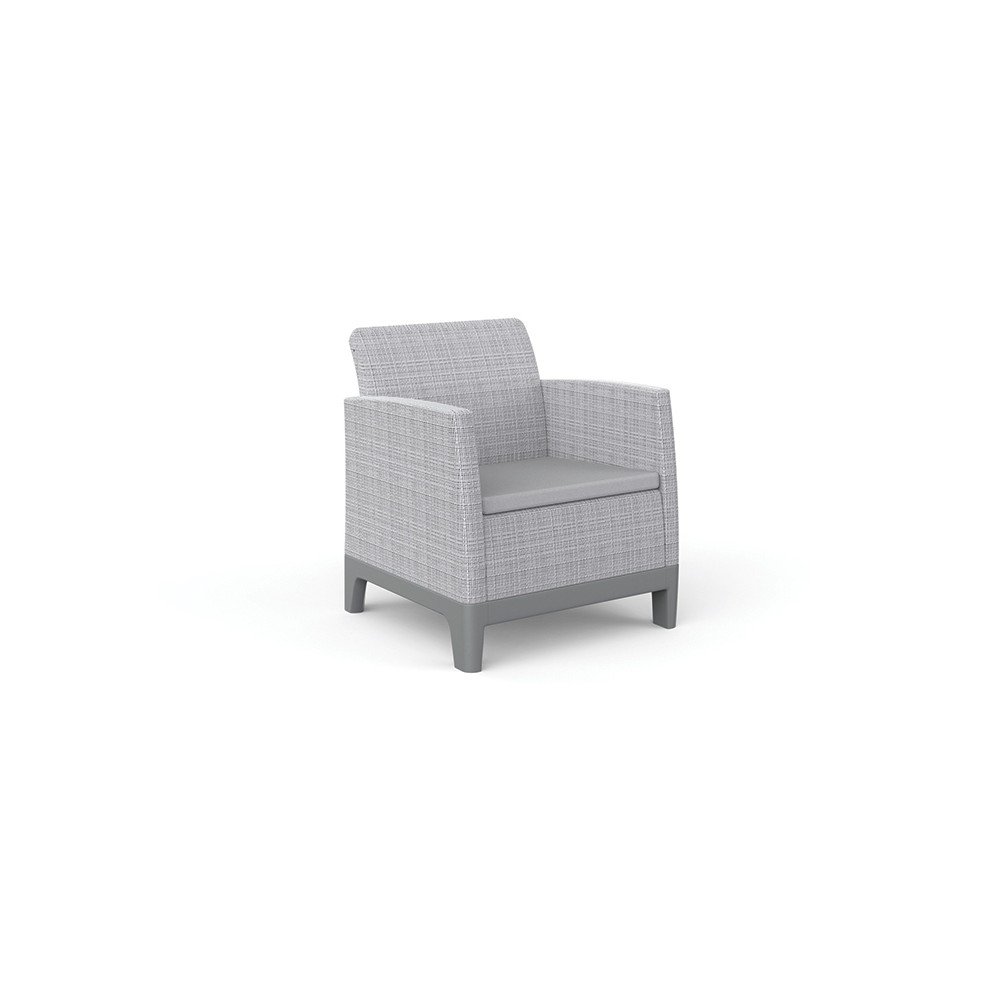 Világosszürke műanyag kerti fotel szett 2 db-os Scandi Forma – Keter