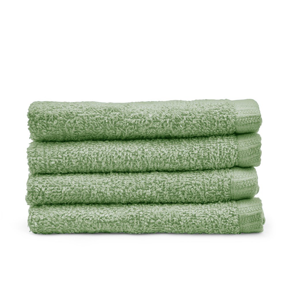 Zöld gyorsan száradó-frottír pamut törölköző szett 4 db-os 30x30 cm Quick Dry – Catherine Lansfield