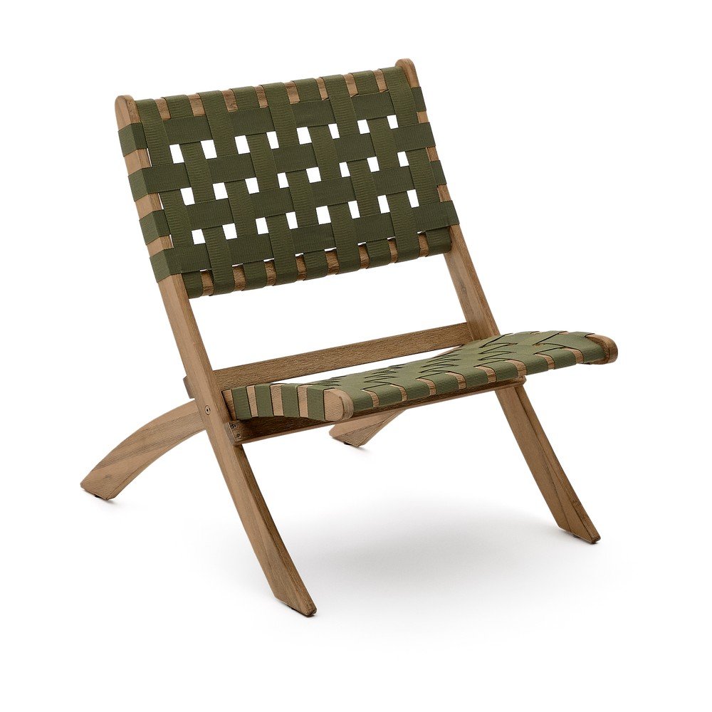 Zöld tömörfa kerti fotel Chabeli – Kave Home