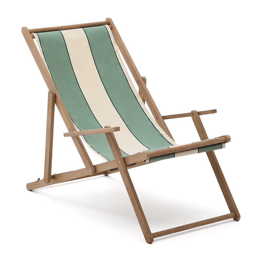 Zöld tömörfa kerti napozóágy Vilara – Kave Home