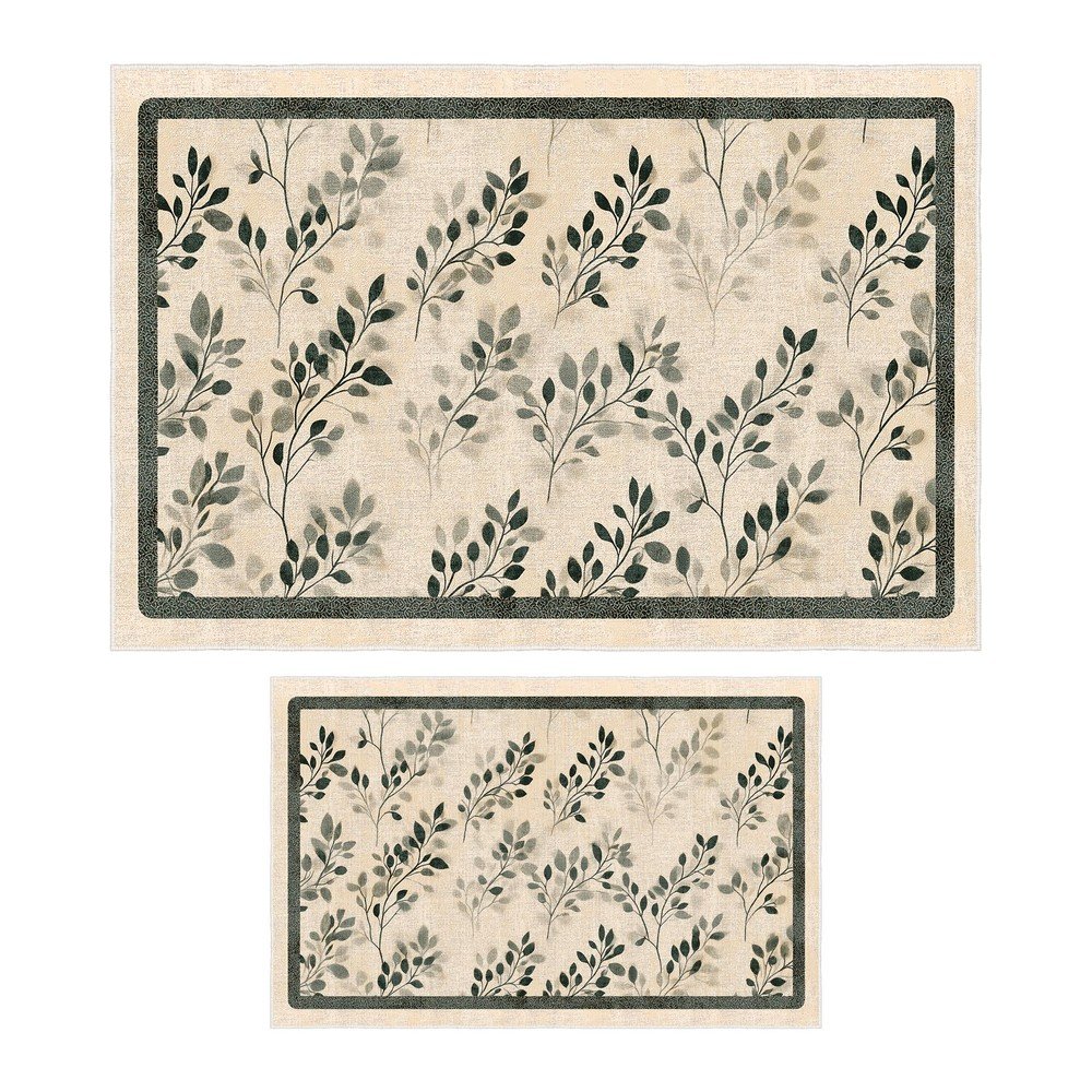 Bézs fürdőszobai kilépő szett 2 db-os 60x100 cm – Foutastic