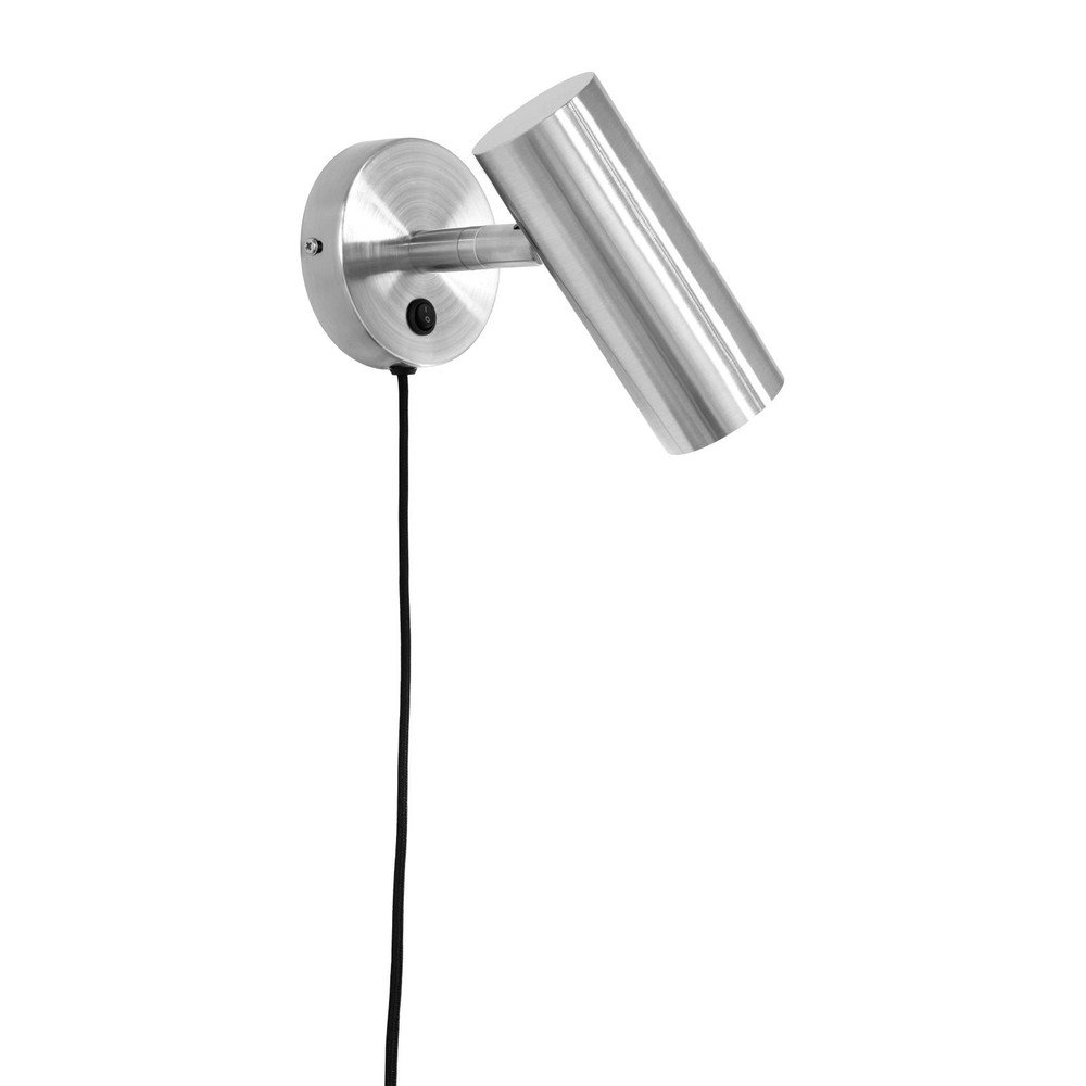 Ezüstszínű konnektorhoz csatlakoztatható acél fali lámpa Paris – House Nordic