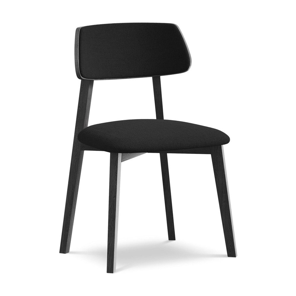 Fekete tömörfa étkezőszék Niu – Makamii