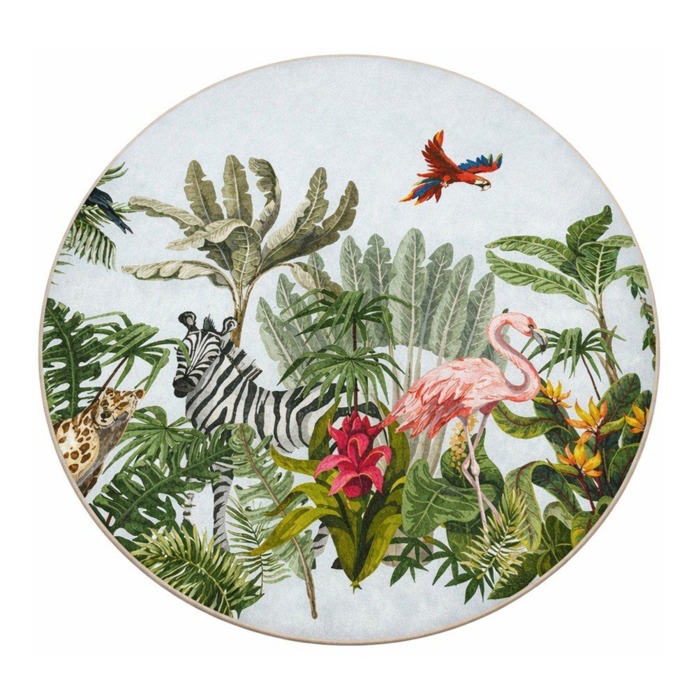 Mosható gyerek szőnyeg ø120 cm Jungle – Mila Home
