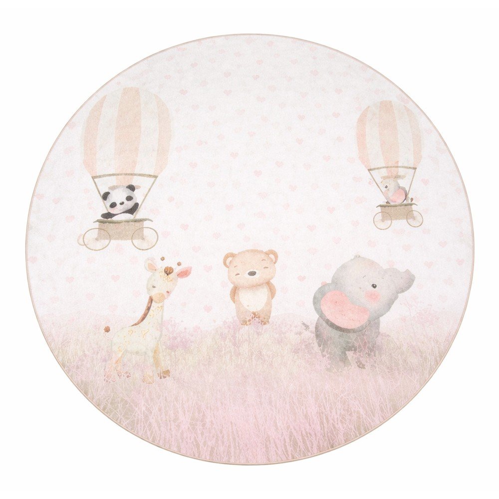 Mosható gyerek szőnyeg ø150 cm Dainty Animals – Mila Home