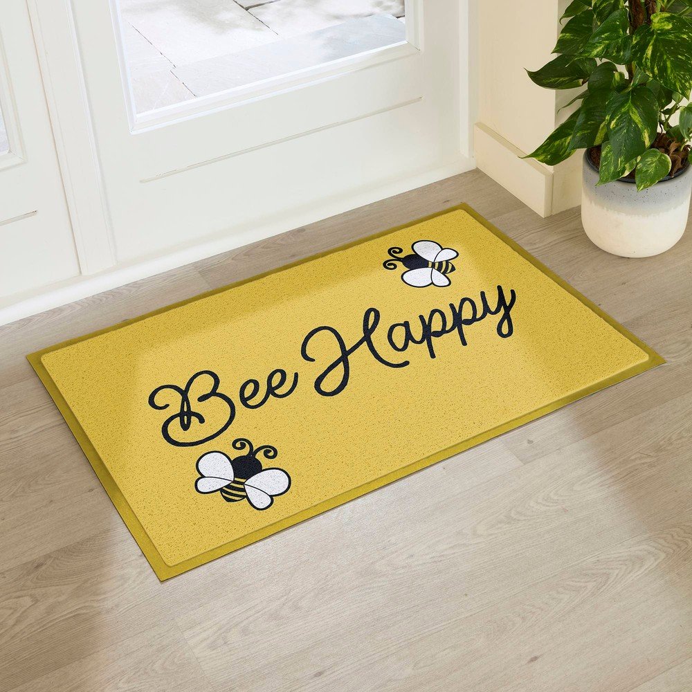 PVC lábtörlő 60x90 cm Bee Happy – Artsy Doormats