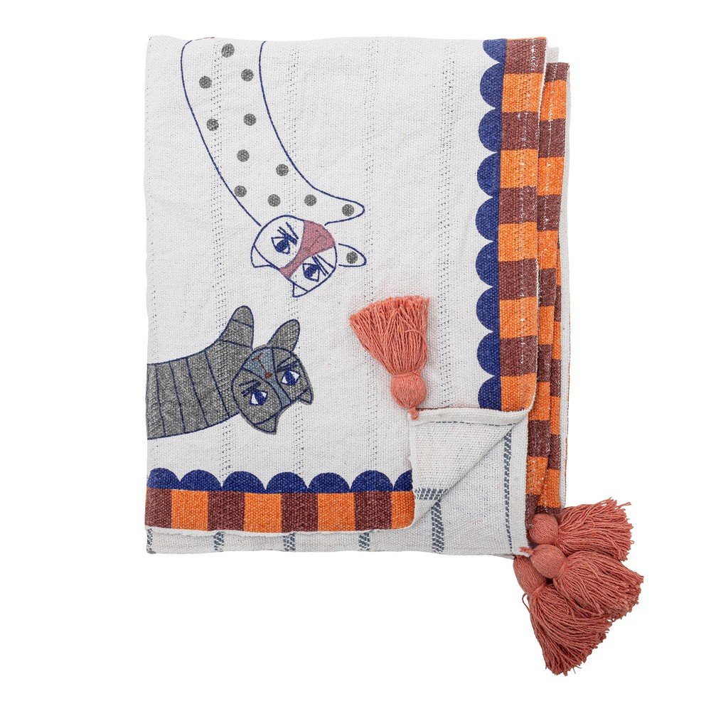 Pamutkeverék takaró 130x155 cm Missy – Bloomingville