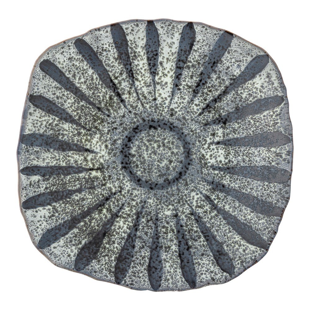 Szürke szervírozó kőedény tányér ø 32 cm Ramie – Bloomingville