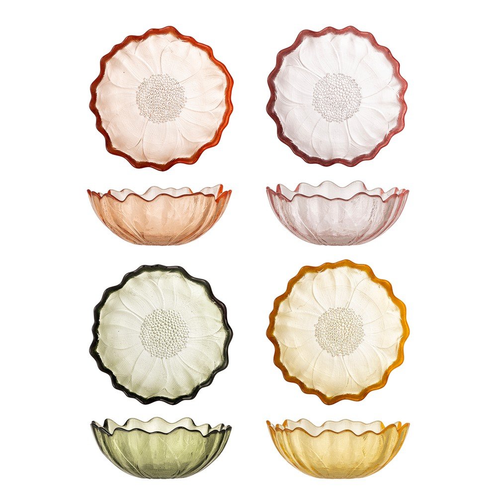 Üveg tálka szett 4 db-os fagylalthoz 120 ml Kana – Bloomingville