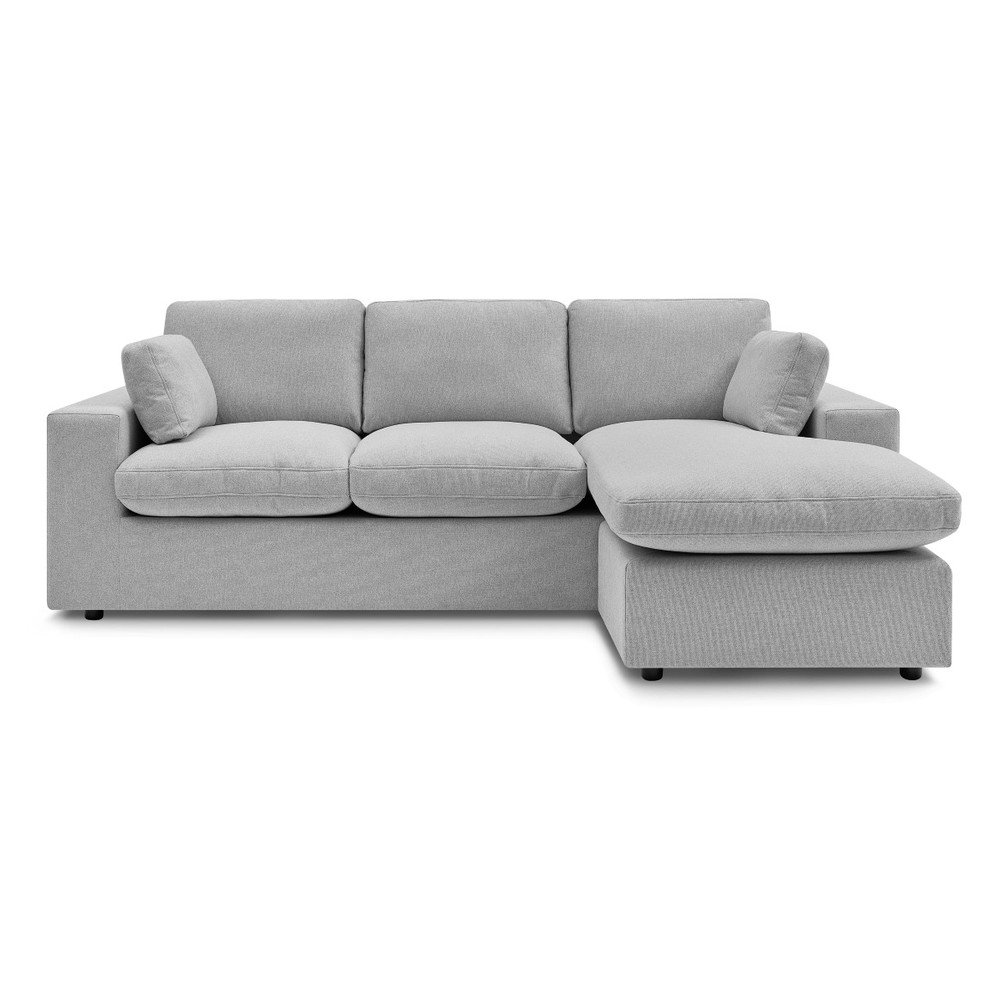 Világosszürke sarokkanapé Belair – Bobochic Paris