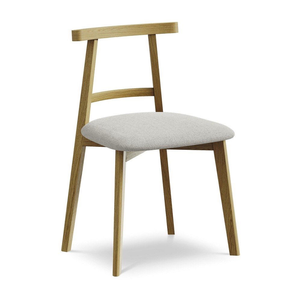 Világosszürke tömörfa étkezőszék Ohelo – Makamii