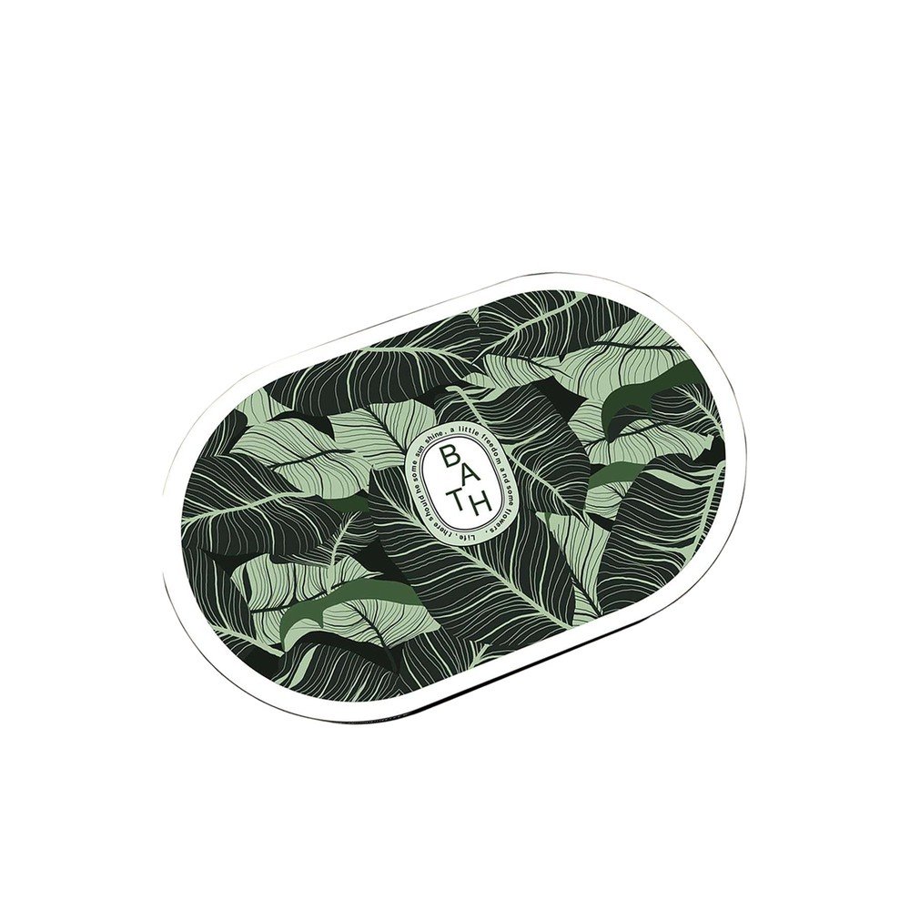 Zöld fürdőszobai kilépő 60x100 cm Aleas – Foutastic