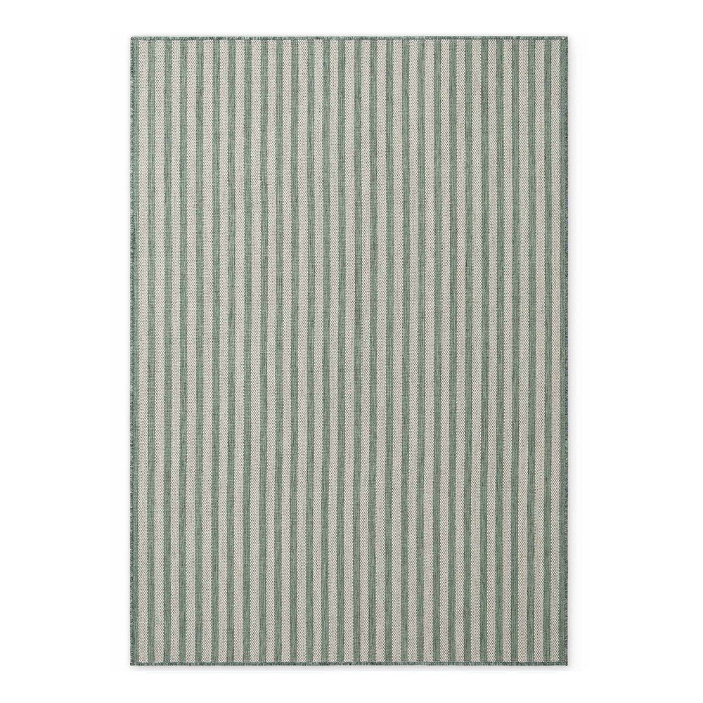 Zöld-krémszínű kültéri-beltéri szőnyeg 120x170 cm Haringey Linley – Ted Baker