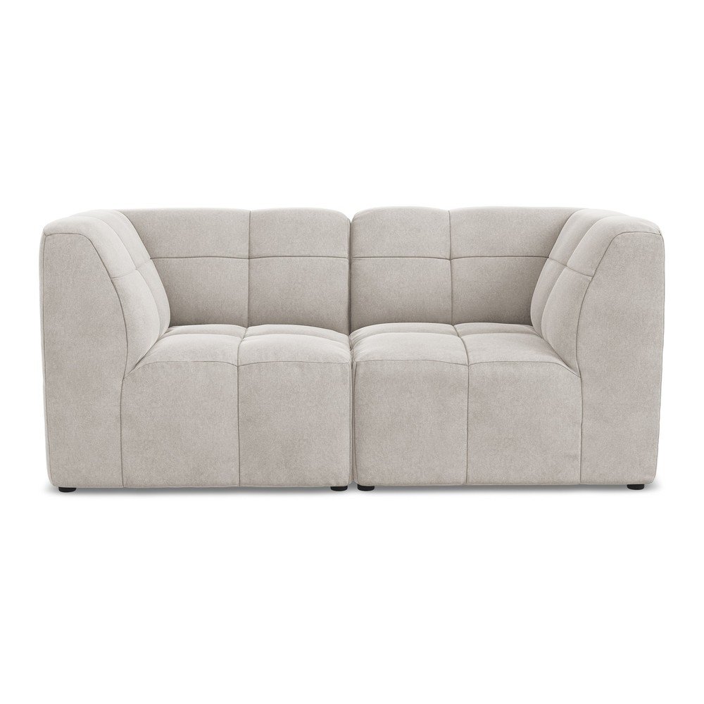 Bézs bársony kanapé 180 cm Aloha – Makamii