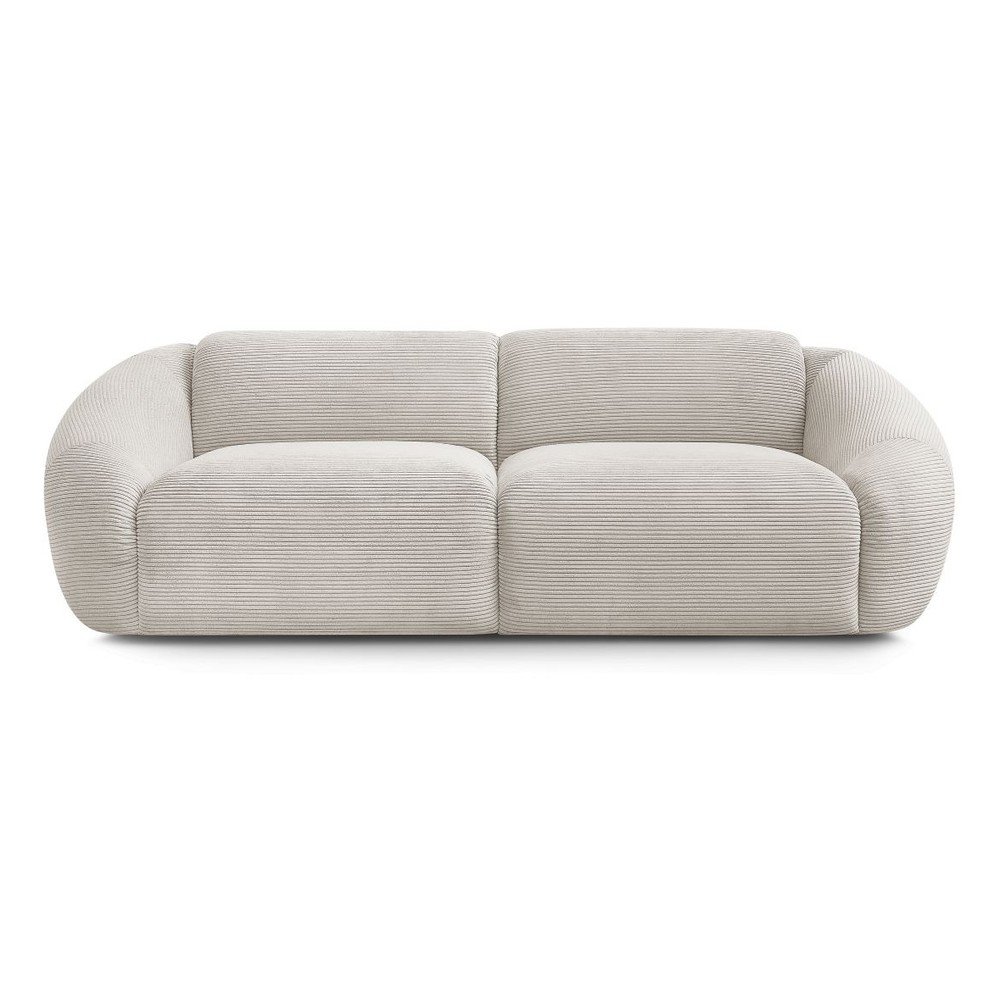 Bézs kordbársony kanapé 250 cm Tina – Bobochic Paris