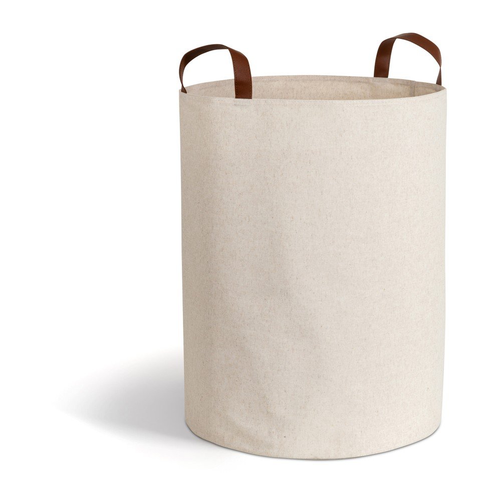 Bézs textil szennyeskosár 69 l Soft Storage – Bigso