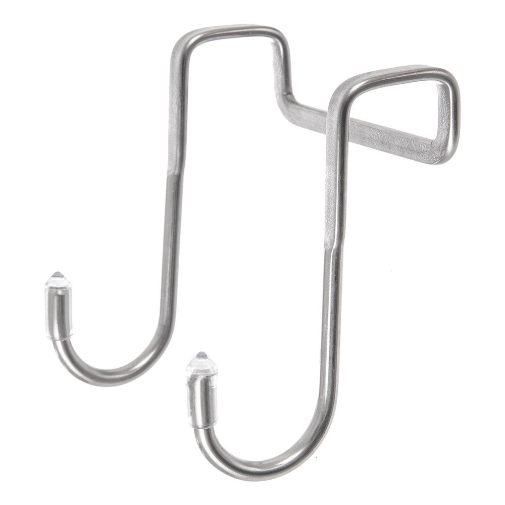 Ezüstszínű függő rozsdamentes acél akasztó szett 2 db-os – Orion