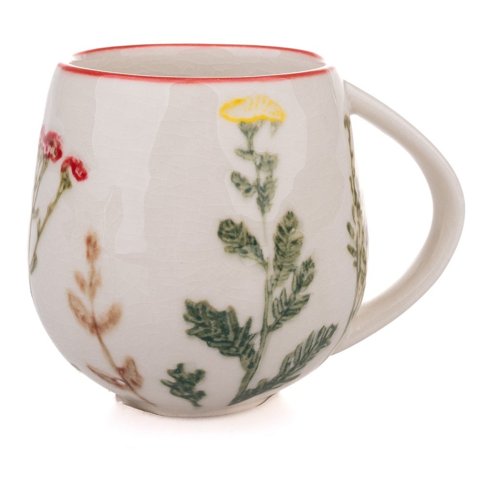 Fehér porcelán bögre 240 ml Flower Garden – Dakls