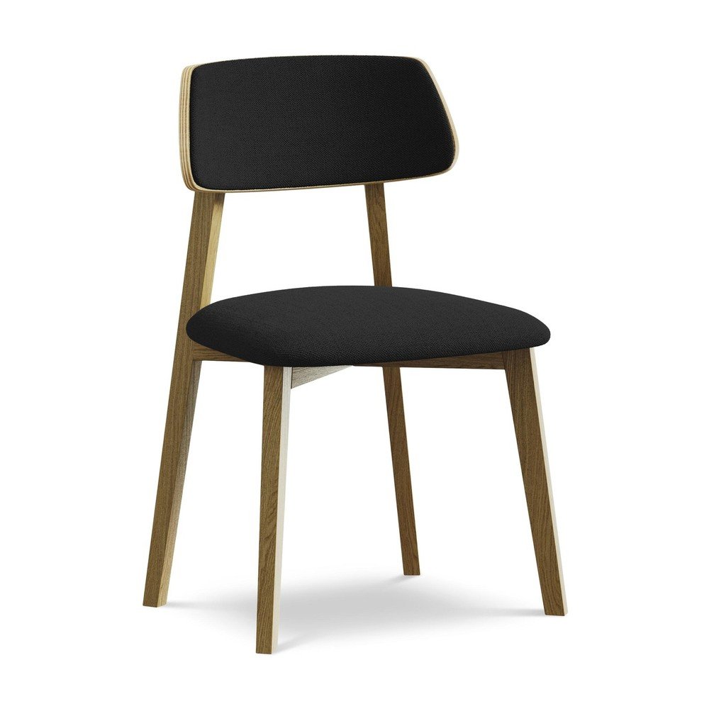 Fekete tömörfa étkezőszék Niu – Makamii