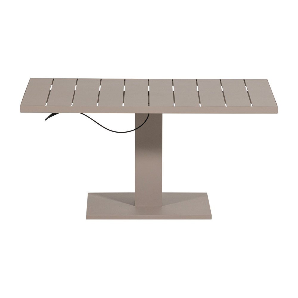 Fém kerti étkezőasztal 80x100 cm Tesso – WOOOD