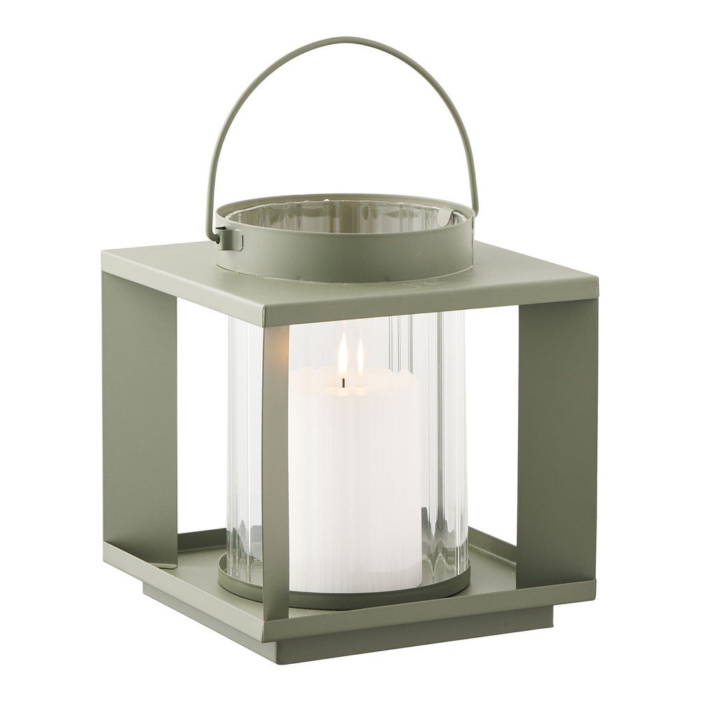 Fém-üveg lámpás (magasság 20