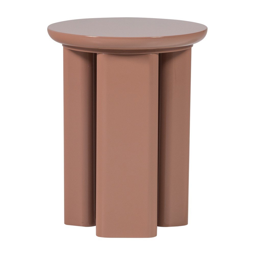 Fényes kerek tárolóasztal ø 40 cm Orivo – WOOOD