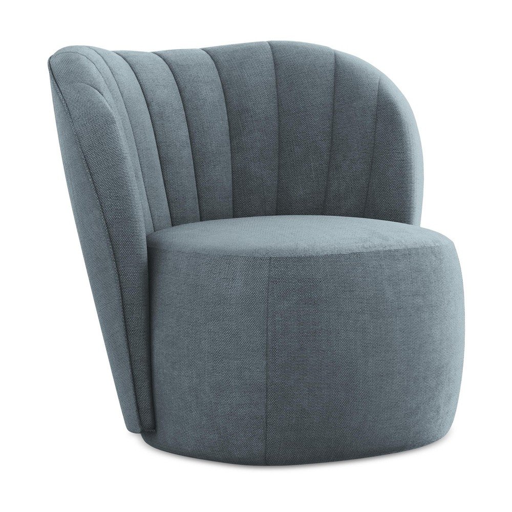 Kék zsenília fotel Keloa – Makamii