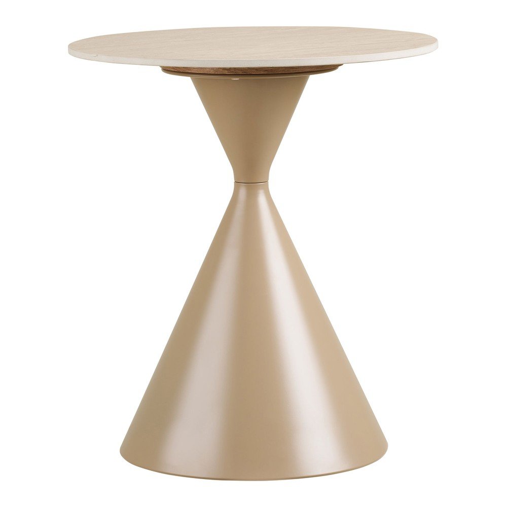 Kerek tárolóasztal kerámia asztallappal ø 50 cm Annecy – House Nordic