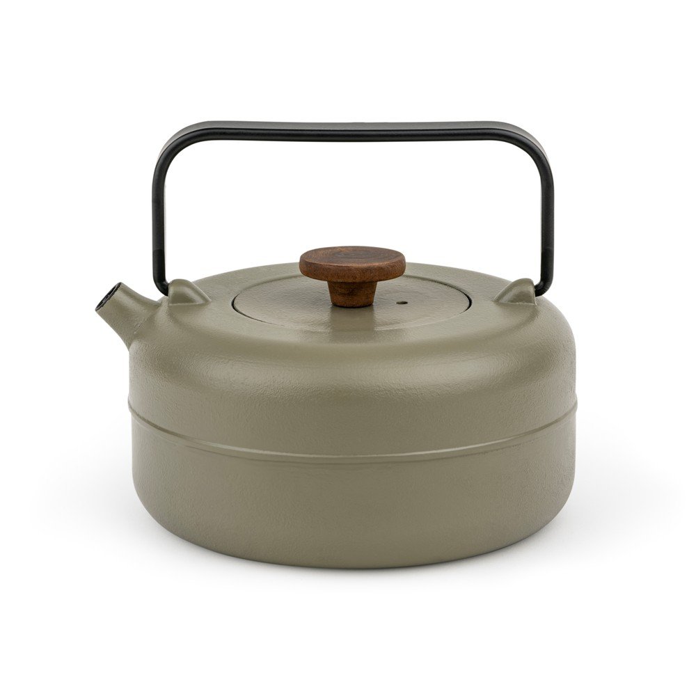 Khaki öntöttvas teáskanna szűrővel 750 ml Henan – Bredemeijer