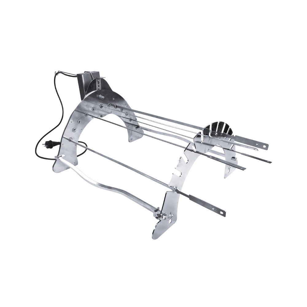 Krómozott acél grillező állvány Rotisserie Set – Remundi