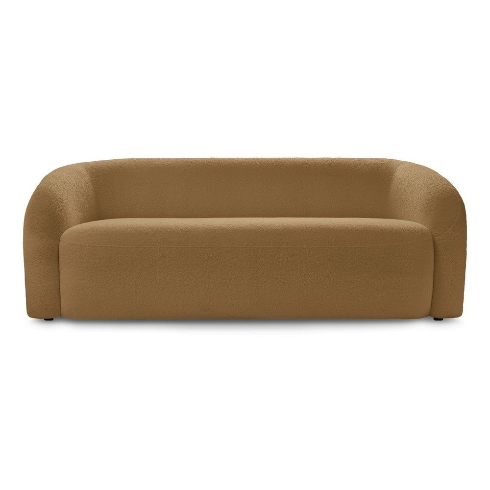 Mustársárga buklé kanapé 193 cm Elina – Bobochic Paris