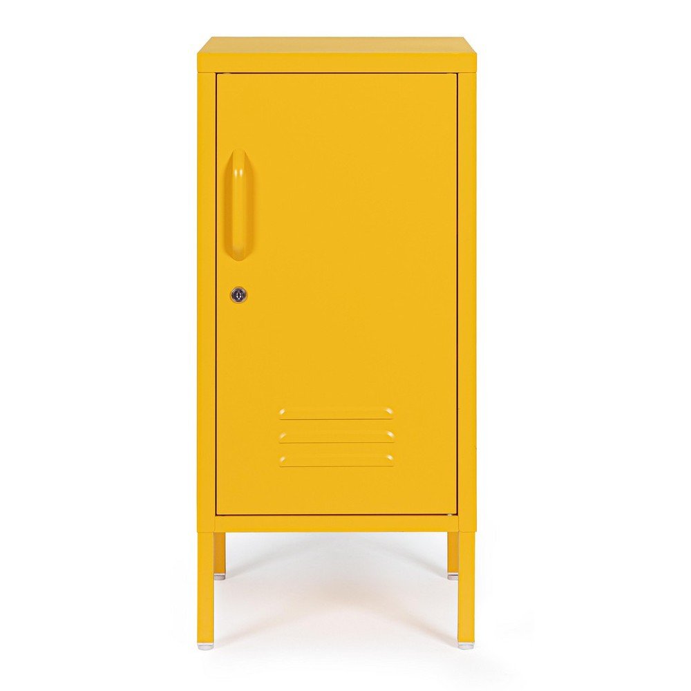 Sárga fém zárható szekrény 35x76x40 cm Cambridge – Yes Everyday