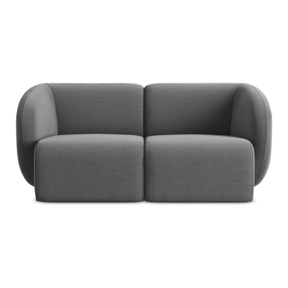 Szürke bársony kanapé 174 cm Lani – Makamii