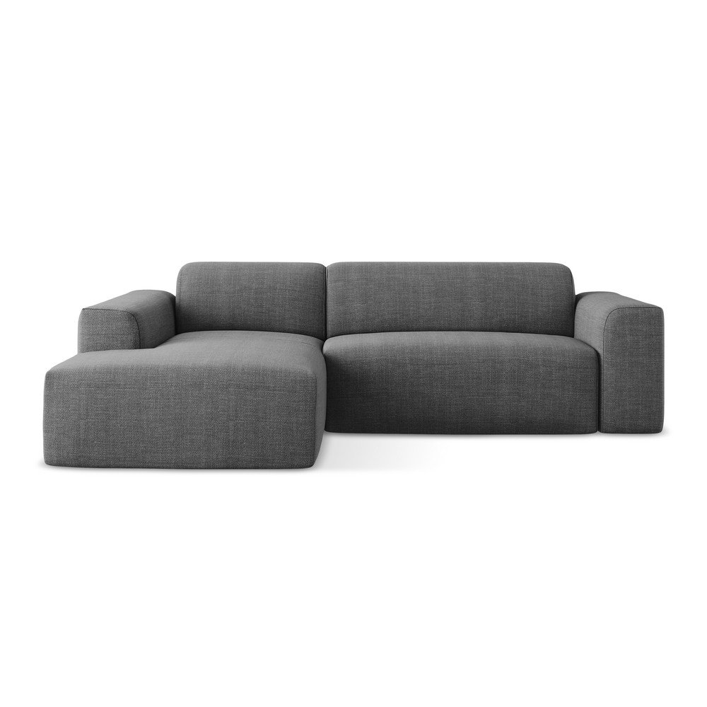 Szürke sarokkanapé (bal oldali-heverő résszel) Keli – Makamii