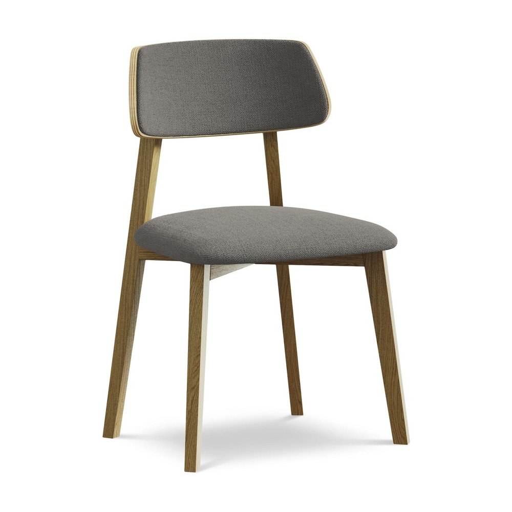 Szürke tömörfa étkezőszék Niu – Makamii