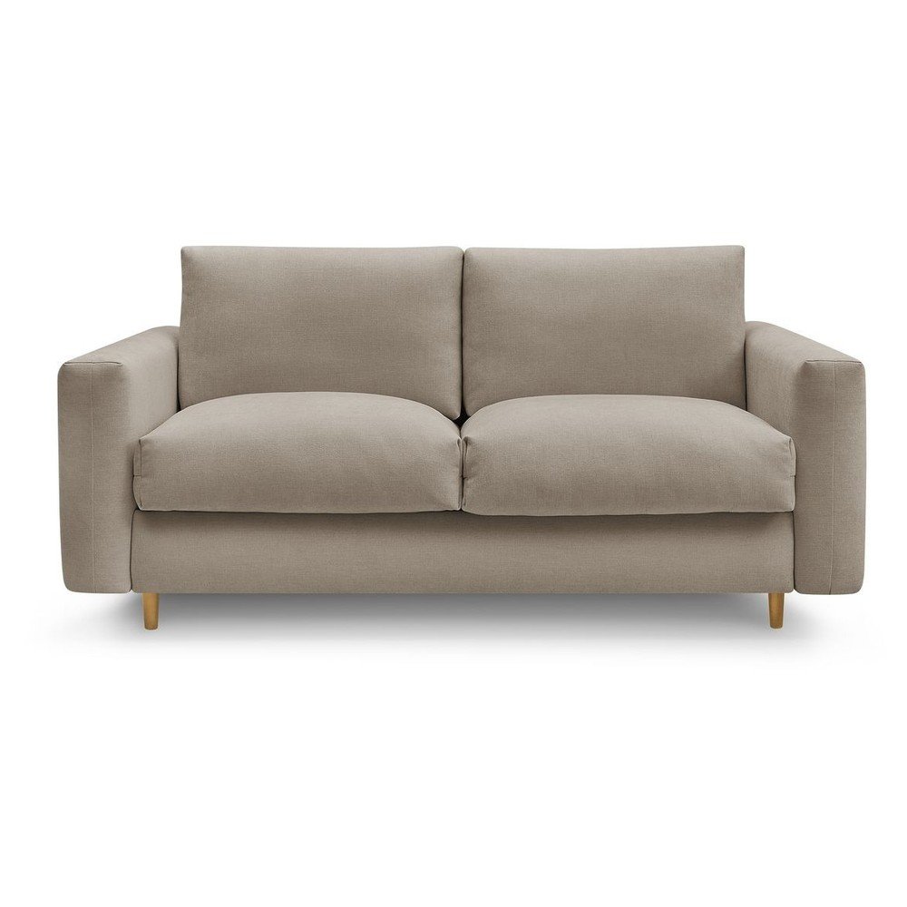 Szürkésbarna kinyitható kanapé mindennapos alvásra 220 cm Cocoone – Bobochic Paris