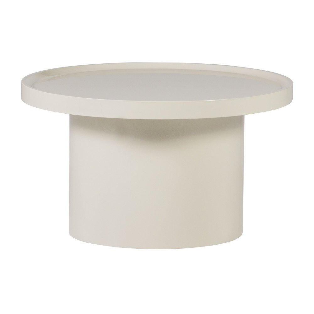 Szürkésbézs kerek dohányzóasztal ø 70 cm Veluna – WOOOD