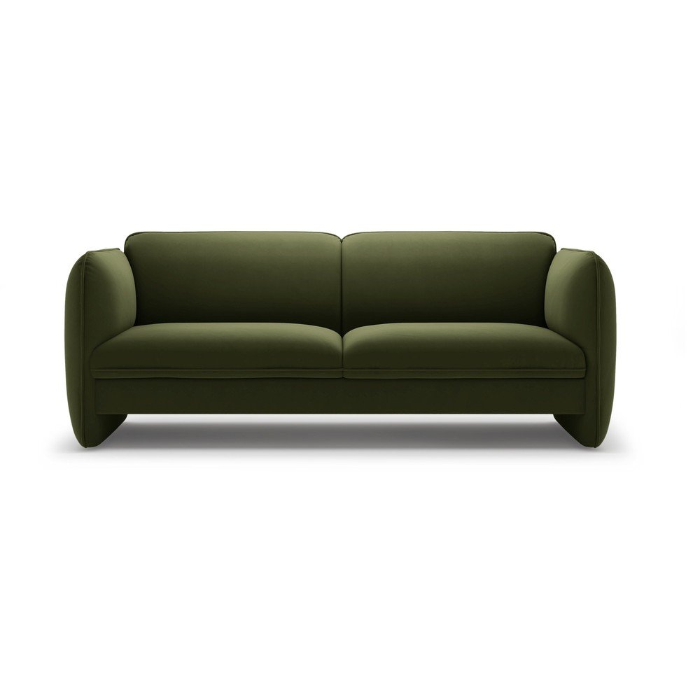 Zöld bársony kanapé 204 cm Georgia – Micadoni