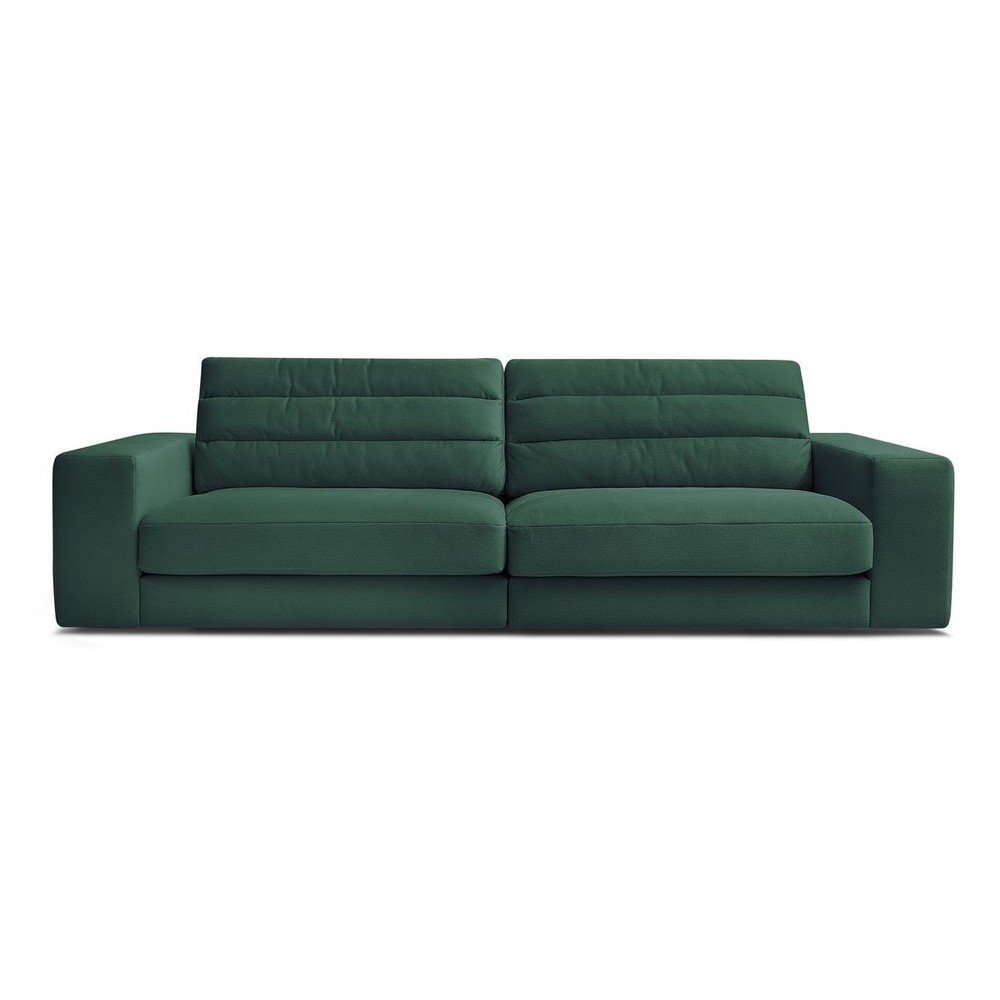 Zöld bársony kanapé 276 cm Sierra – Bobochic Paris