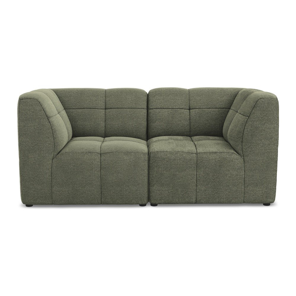 Zöld buklé kanapé 180 cm Aloha – Makamii